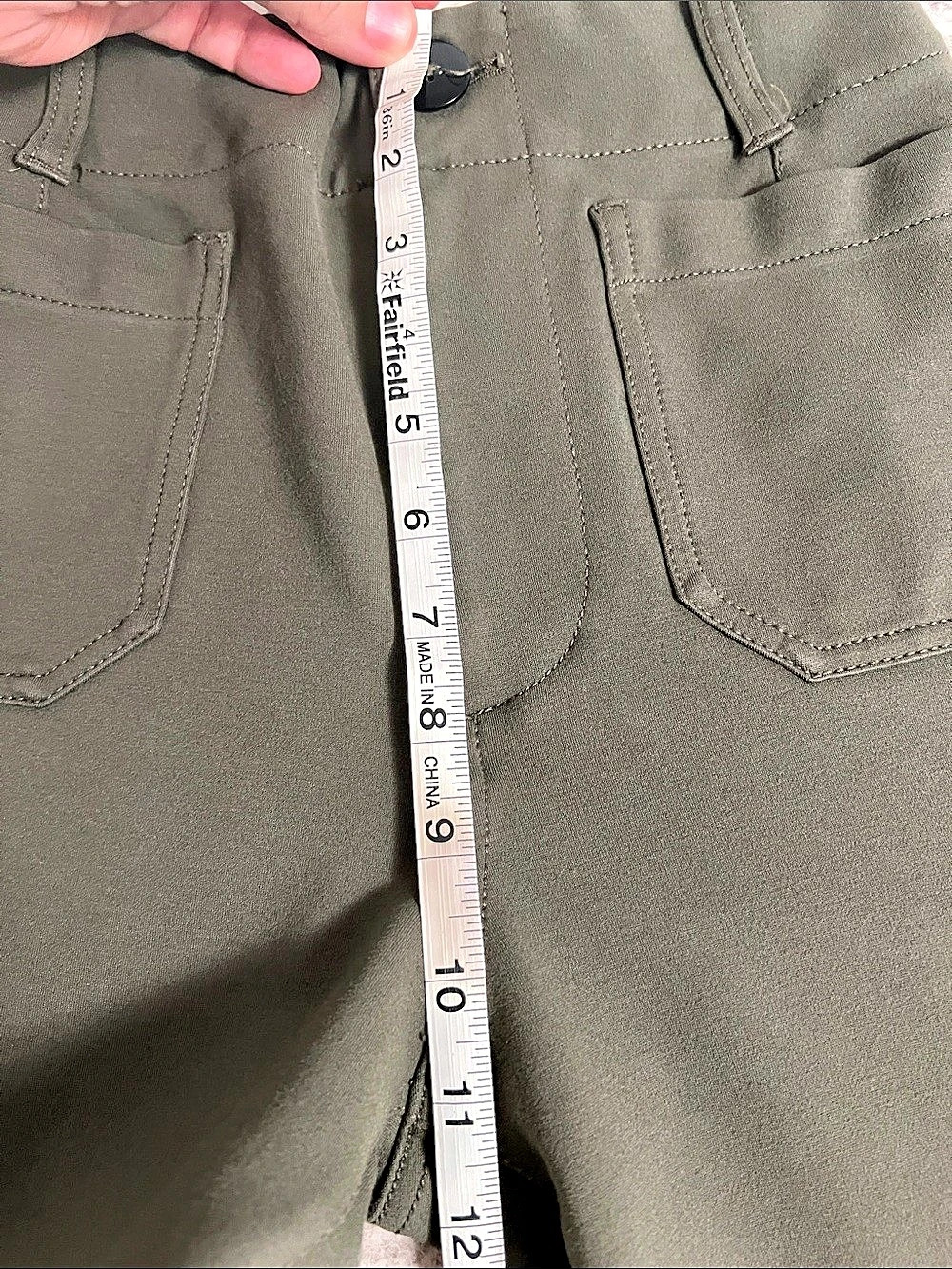Maeve The Colette Wide Leg Pants in Green Waist 24 Like New - Picture 14 of 16